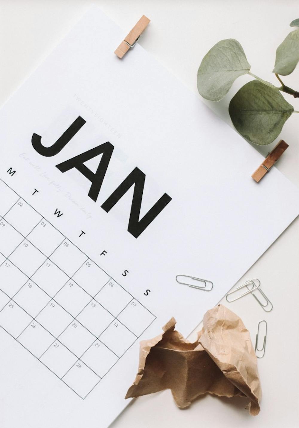 DIY calendars from Pinterest can help keep you organized, while also decorating you bedroom or office space. Maddi Bazzocco, Unsplash