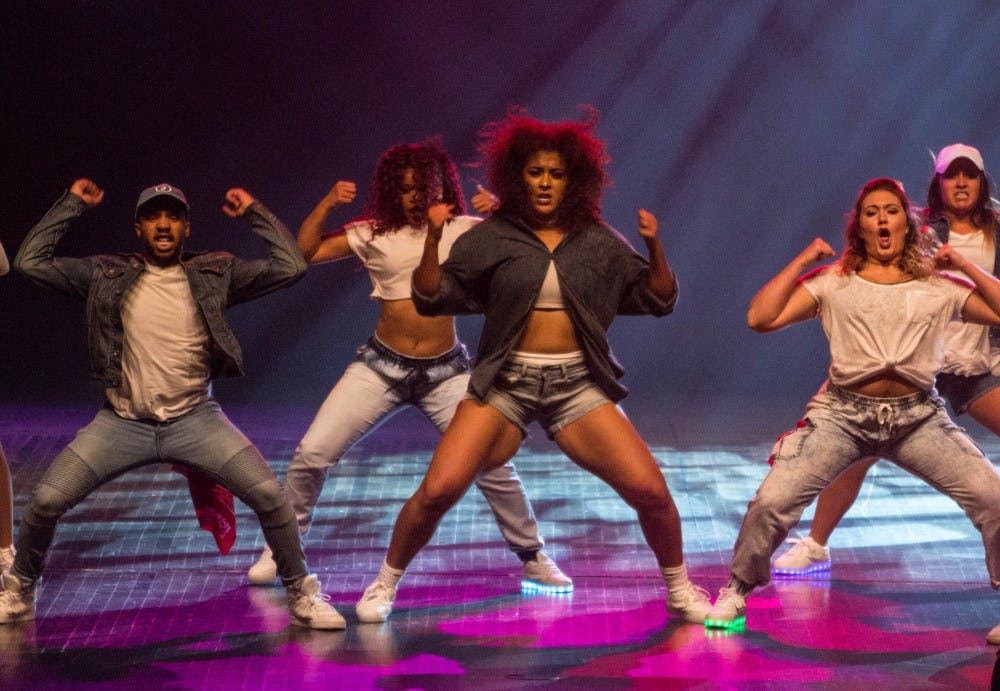 Members of Ball State's Outlet performed in the first show of Air Jam on Oct. 20 at 7 p.m. Outlet was the independent winner and overall winner of the first show. Grace Ramey // DN