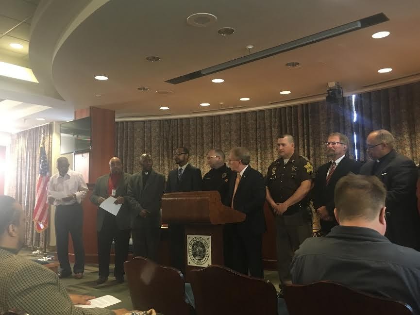 "Enough is Enough," created by Marwin Strong, was started to mobilize the Muncie&nbsp;community around the issue of gun violence. Strong aims to get kids off the street and into sustainable jobs with the program, while making the community feel safe again. Kara Berg // DN