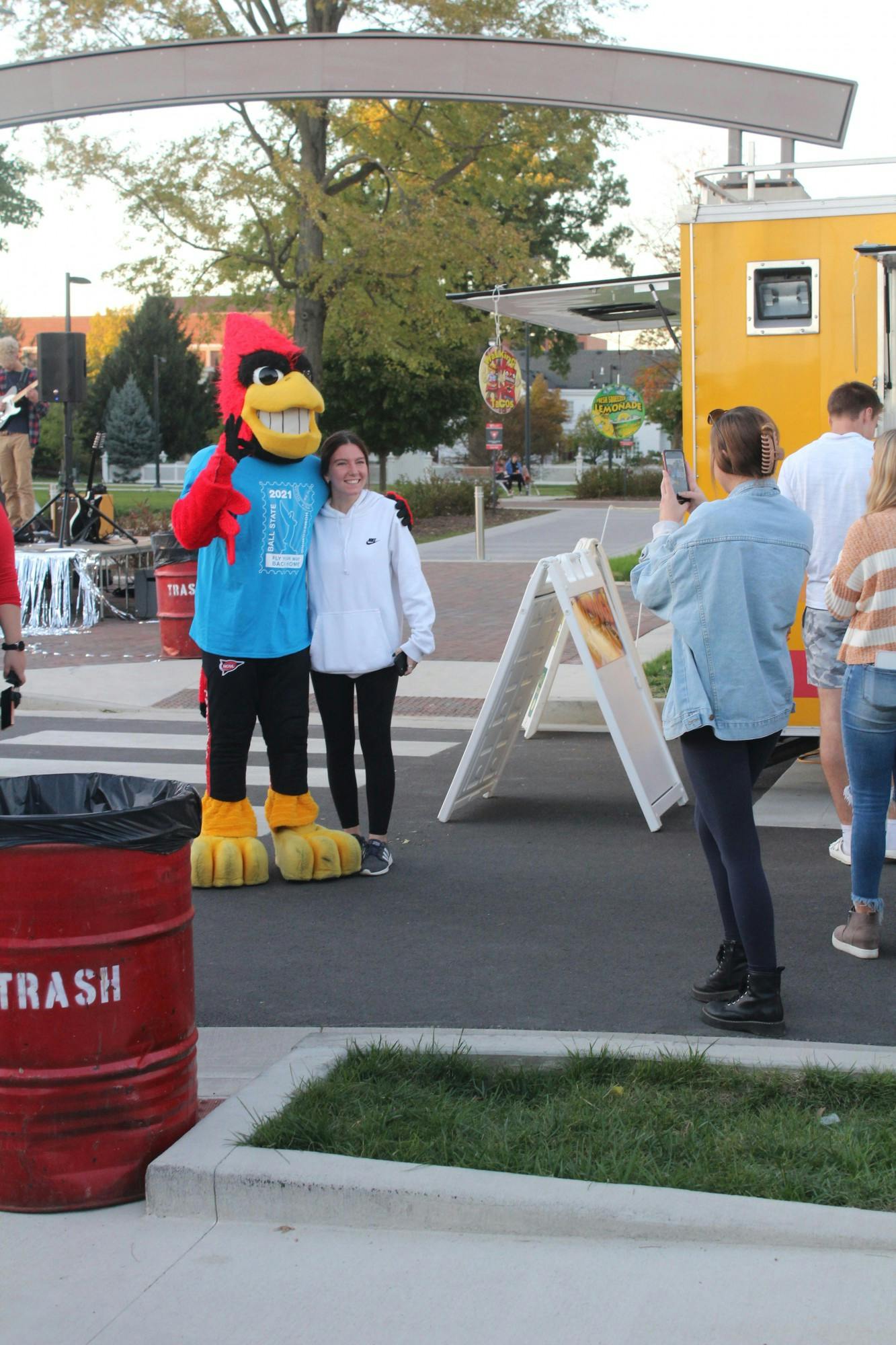 Ball State kicked off it's Homecoming Week with a Food Truck Festival in the Village, just off campus. Savannah Baird, Victoria Johnson, Byte