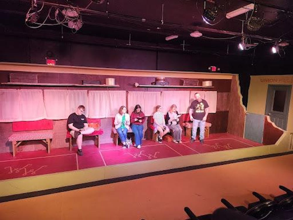 The West Wind cast in their final pickup rehearsal before closing weekend.