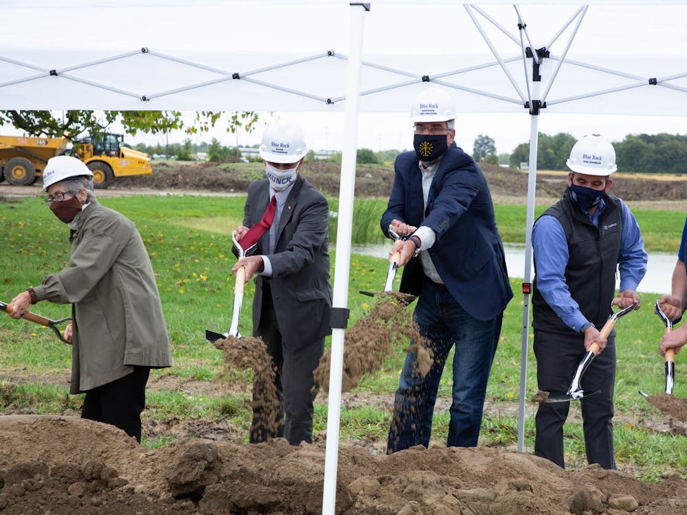 Muncie officials broke ground on the CANPACK factory on West Fuson Road Sept. 22. Indiana Gov. Eric Holcomb joined the CANPACK regional manager, Muncie Mayor Dan Ridenour and other officials.