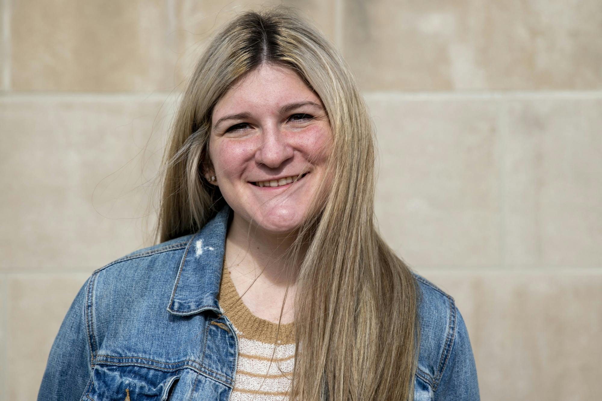 Mia Marerro, senior creative writing major poses for a photo Nov. 10, 2020, outside of the David Owsley Museum of Art. Marerro said she enjoys creative writing because it allows her to be vulnerable and share a whole new world with her readers. Jacob Musselman