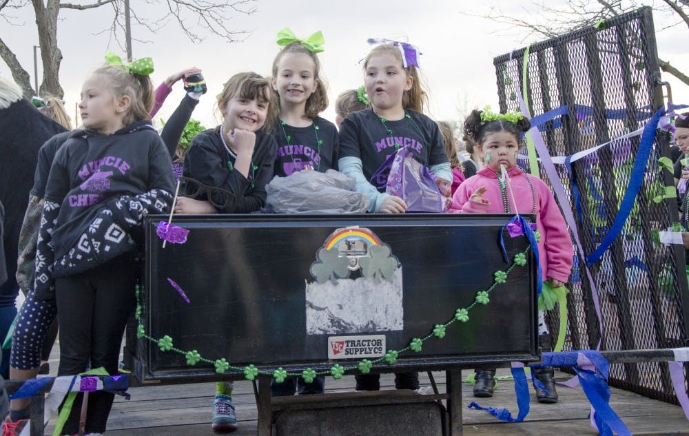 The St. Patrick's Day Parade took place in Downtown Muncie on March 17. Various floats handed out candy to parade-goers. DN PHOTO KELSEY DICKESON