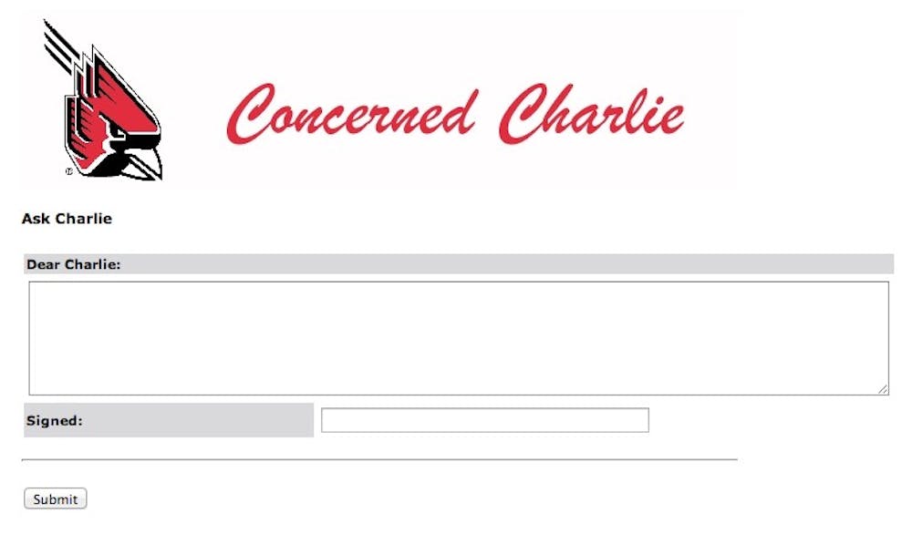 Concerned Charlie provides students with the opportunity to ask questions anonymously on the internet and get advice and information from professionals at the counseling center. The program allows students to seek help without dealing with the stigma behind mental health. SCREENSHOT FROM CONCERNED CHARLIE WEB SITE