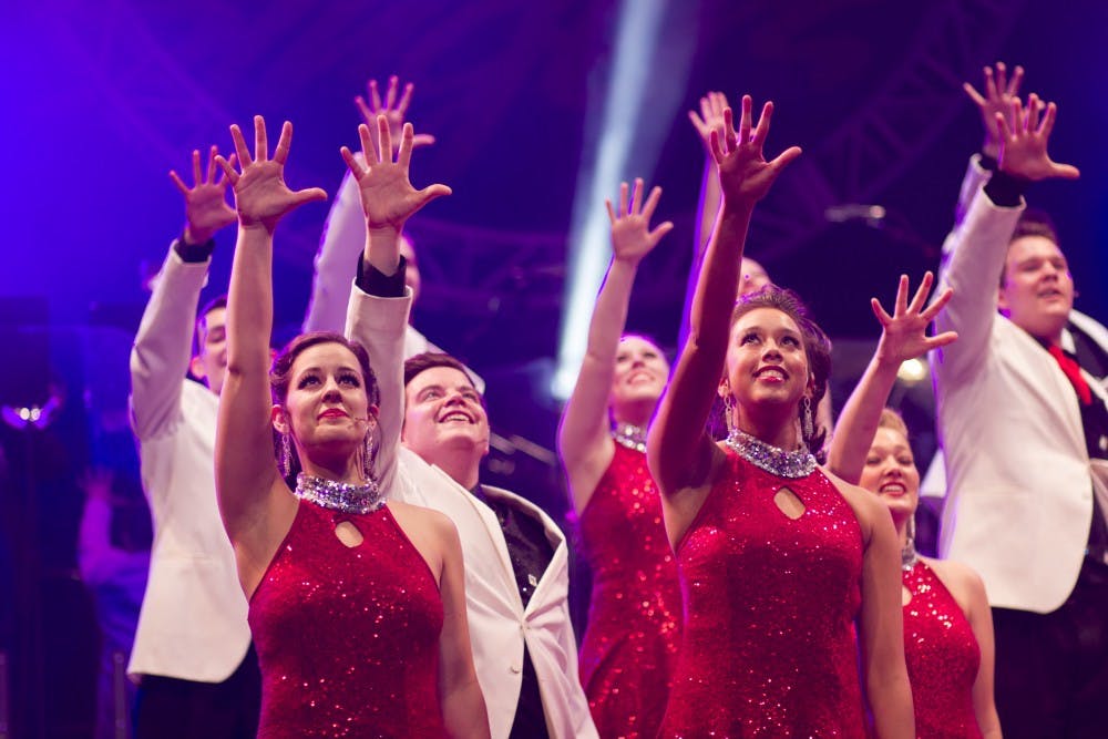 The University Singers Spectacular Show on Friday, April 10th, 2015 at Emens Auditorium. DN PHOTO JESSICA LYLE