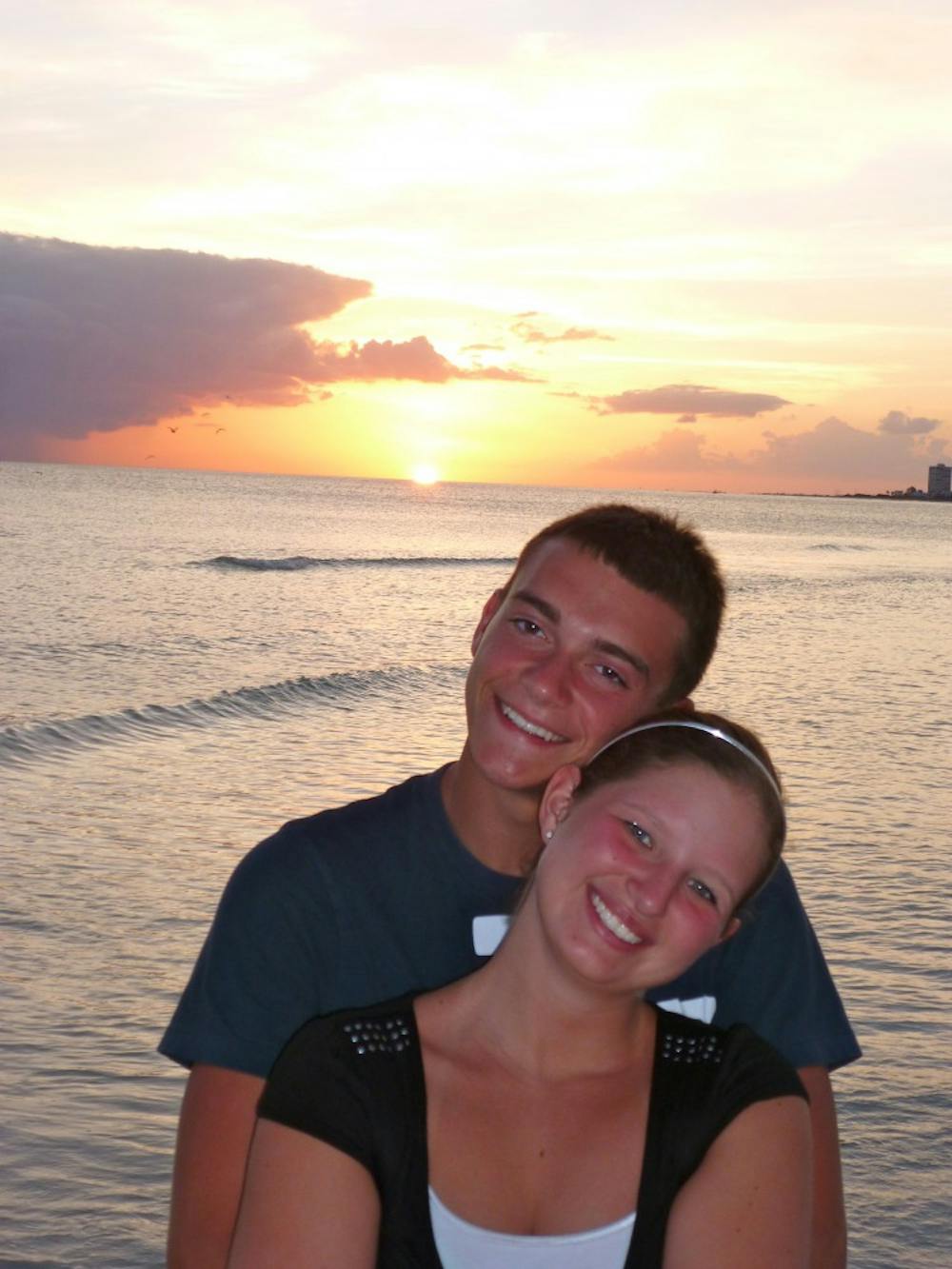 Blake Taylor poses with his girlfriend, Sara Pecina. Taylor died in January 2013 after his car rolled over into a ditch filled with flood water. PHOTO PROVIDED BY SARA PECINA 