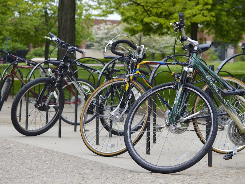 In an effort to help Muncie citizens to experience the trail and get fit, the Greenway has initiated a bike share program where anyone over the age of 18 can use a bike for free on the Greenway. The Greenway has cruisers, a single-gear bike with backpedal breaks, for all sizes and ages with bells for safe travel. Rebecca Kizer // DN File 
