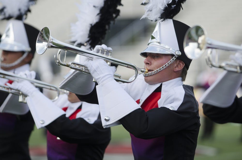 The Dubuque Colts perform at the Drum Corps International concert on June 27 at Scheumann Stadium. DN PHOTO BREANNA DAUGHERTY 