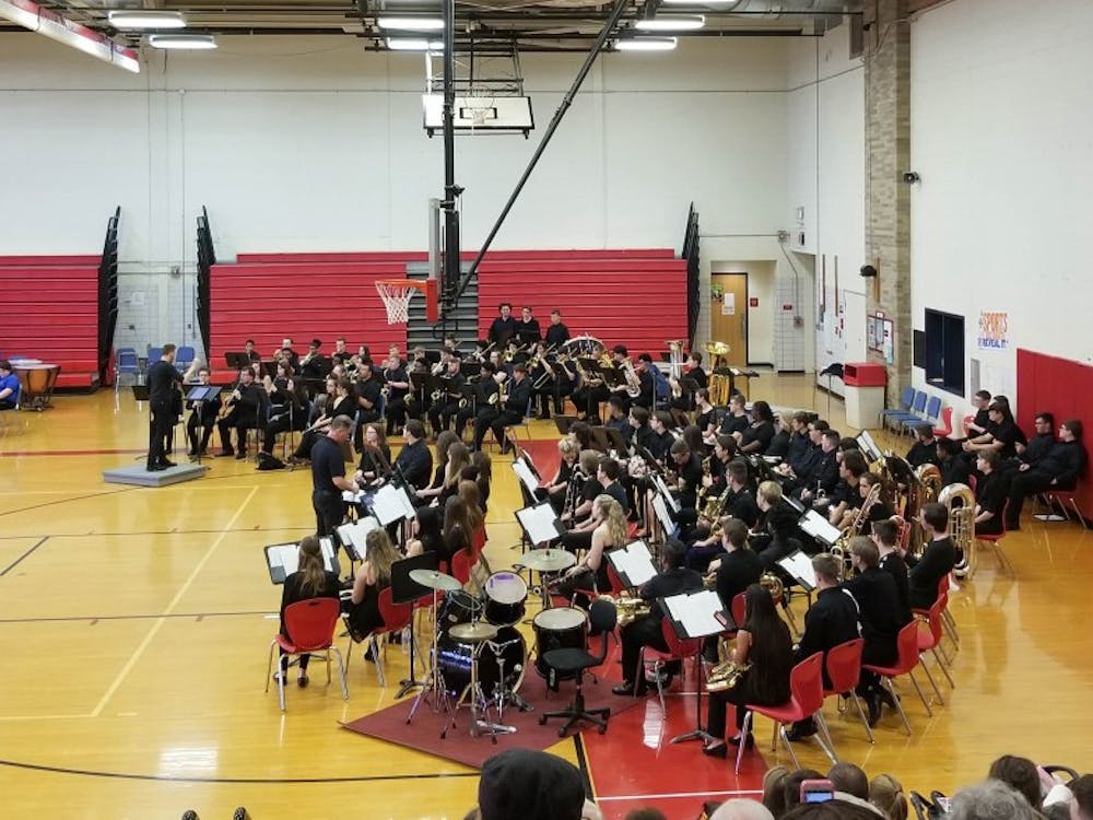 Muncie Central Wind Ensemble plays musical sets during the 2019 Band-O-Rama May 14, 2019, at Southside Middle School. The event had bands from five different schools within the MCS. Megan Boeck, DN