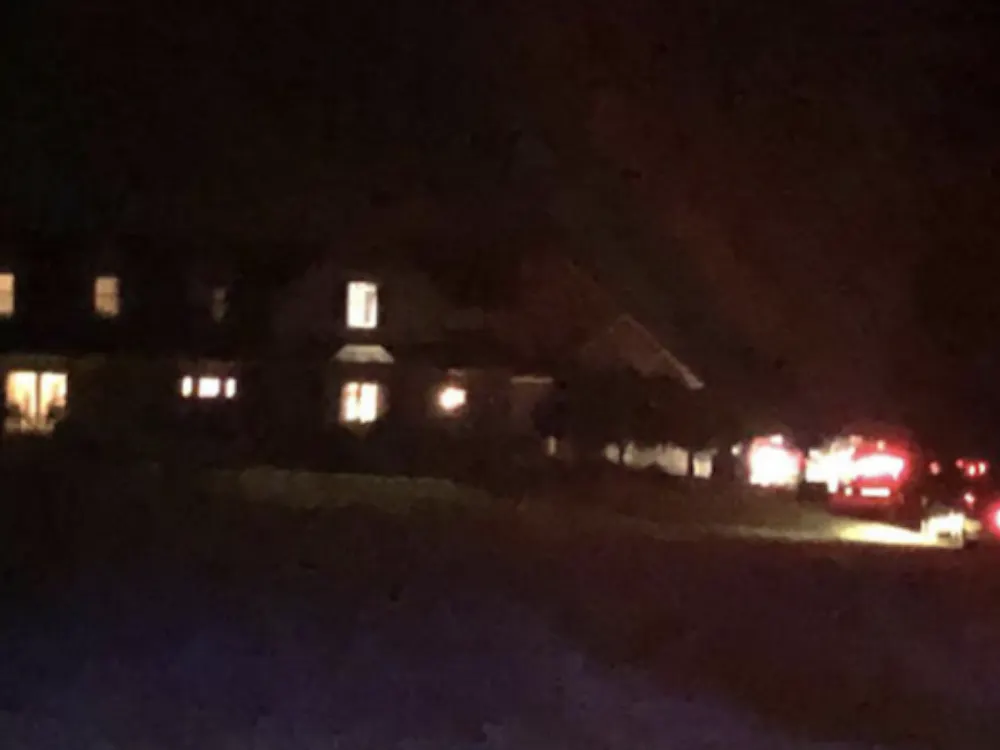 Pictured is the home where a shooting occurred around 9:30 p.m. Monday after a man held his family against their will for several hours.