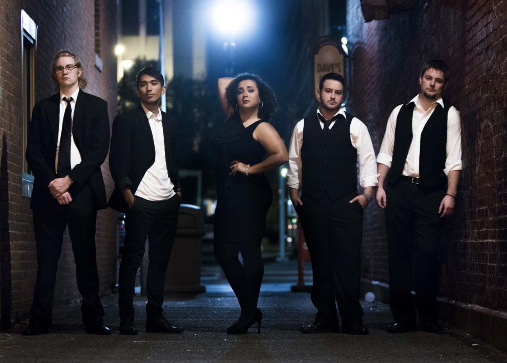 <p>Declined is a five-piece group that got their name because they had been rejected in some way in their life. The group has played one show at Be Here Now. <em>PHOTO PROVIDED BY TAYLOR IRBY</em></p>