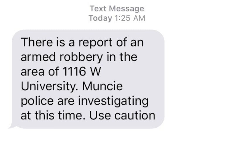 Armed robbery reported near campus