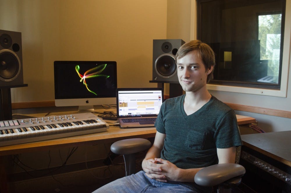 Colin Ledbetter, a junior computer science major, is releasing his first album with a show on Sept. 26 at Be Here Now. Ledbetter started making dubstep music by doing a Google search on how to produce music. DN PHOTO BREANNA DAUGHERTY