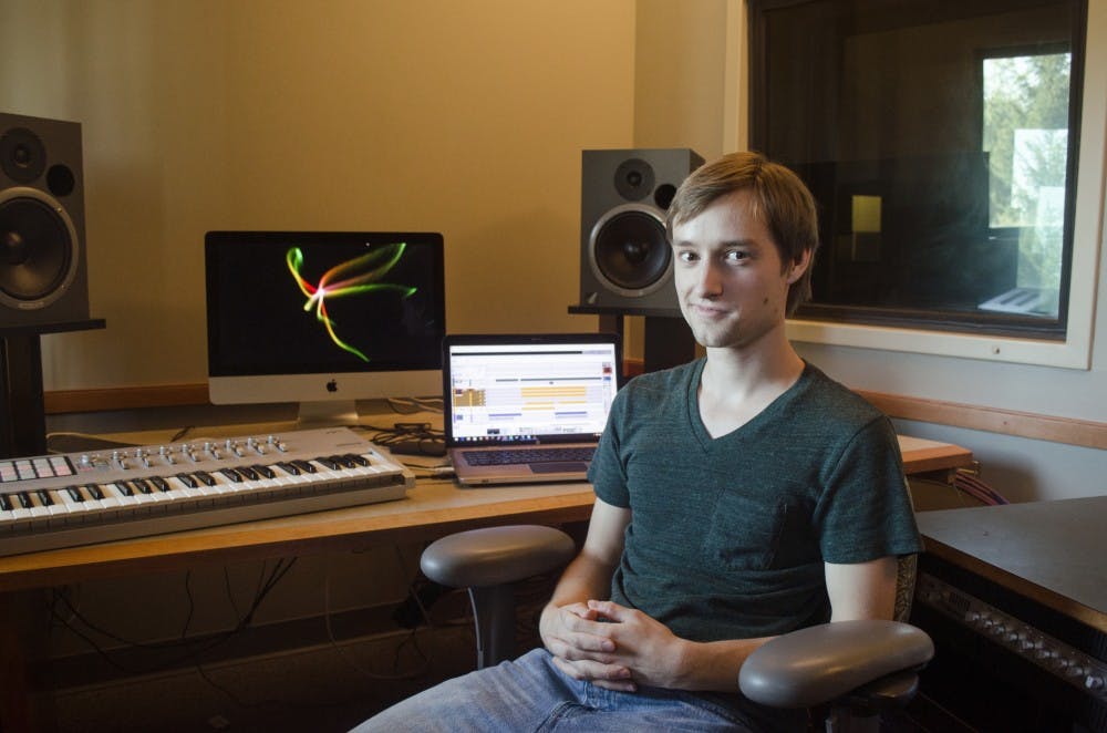 <p>Colin Ledbetter, a junior computer science major, is releasing his first album with a show on Sept. 26 at Be Here Now. Ledbetter started making dubstep music by doing a Google search on how to produce music. <em>DN PHOTO BREANNA DAUGHERTY</em></p>
