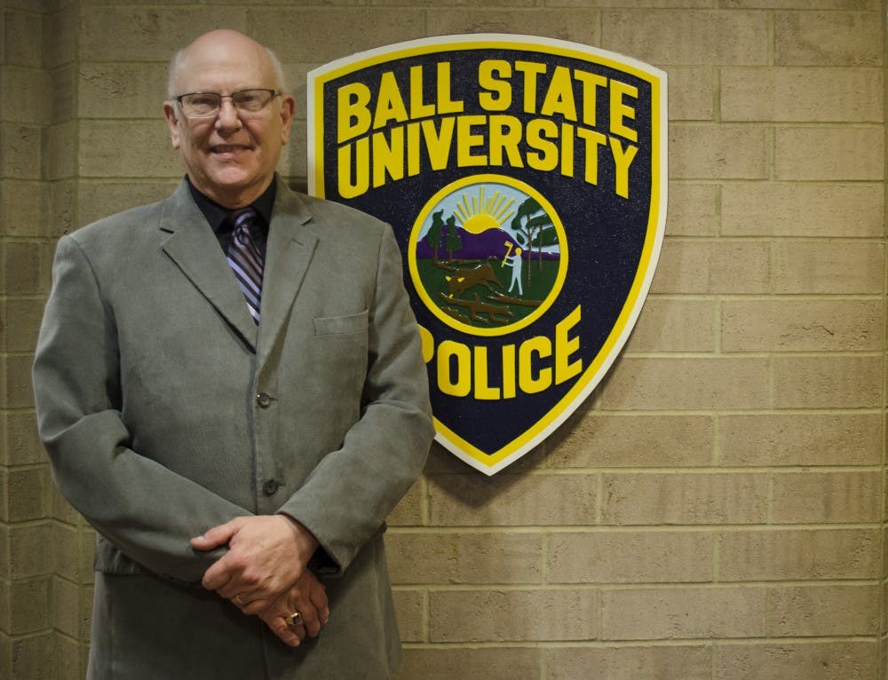 Robert Fey, assistant police chief for  theUniversity Police Department, poses for a photo. Fey plans to retire in the summer. DN PHOTO BREANNA DAUGHERTY