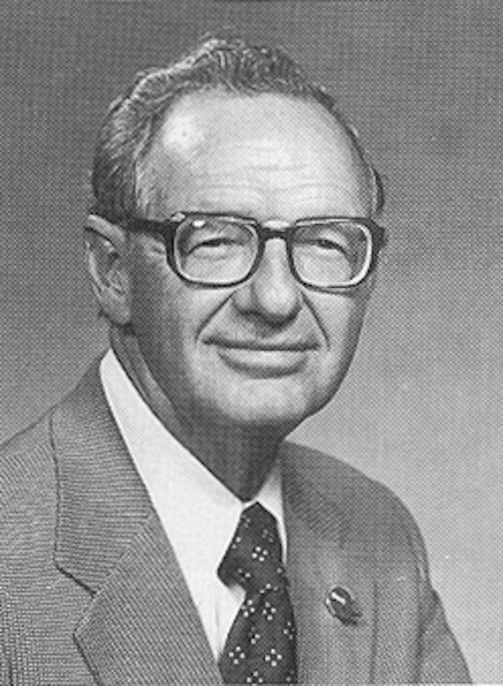 <p>Richard Burkhardt served as the eighth president of Ball State from 1978-79. He first began working for the university in 1952 when it was only a college for teachers.<strong> Ball State, Photo Provided</strong></p>