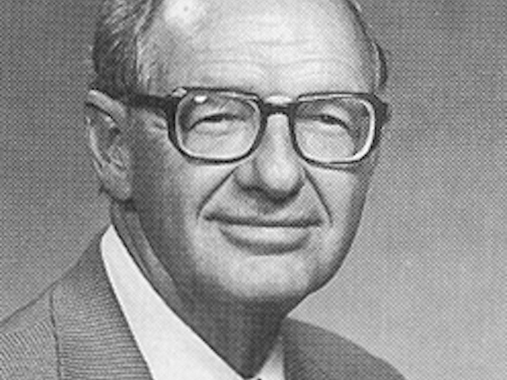 Richard Burkhardt served as the eighth president of Ball State from 1978-79. He first began working for the university in 1952 when it was only a college for teachers. Ball State, Photo Provided
