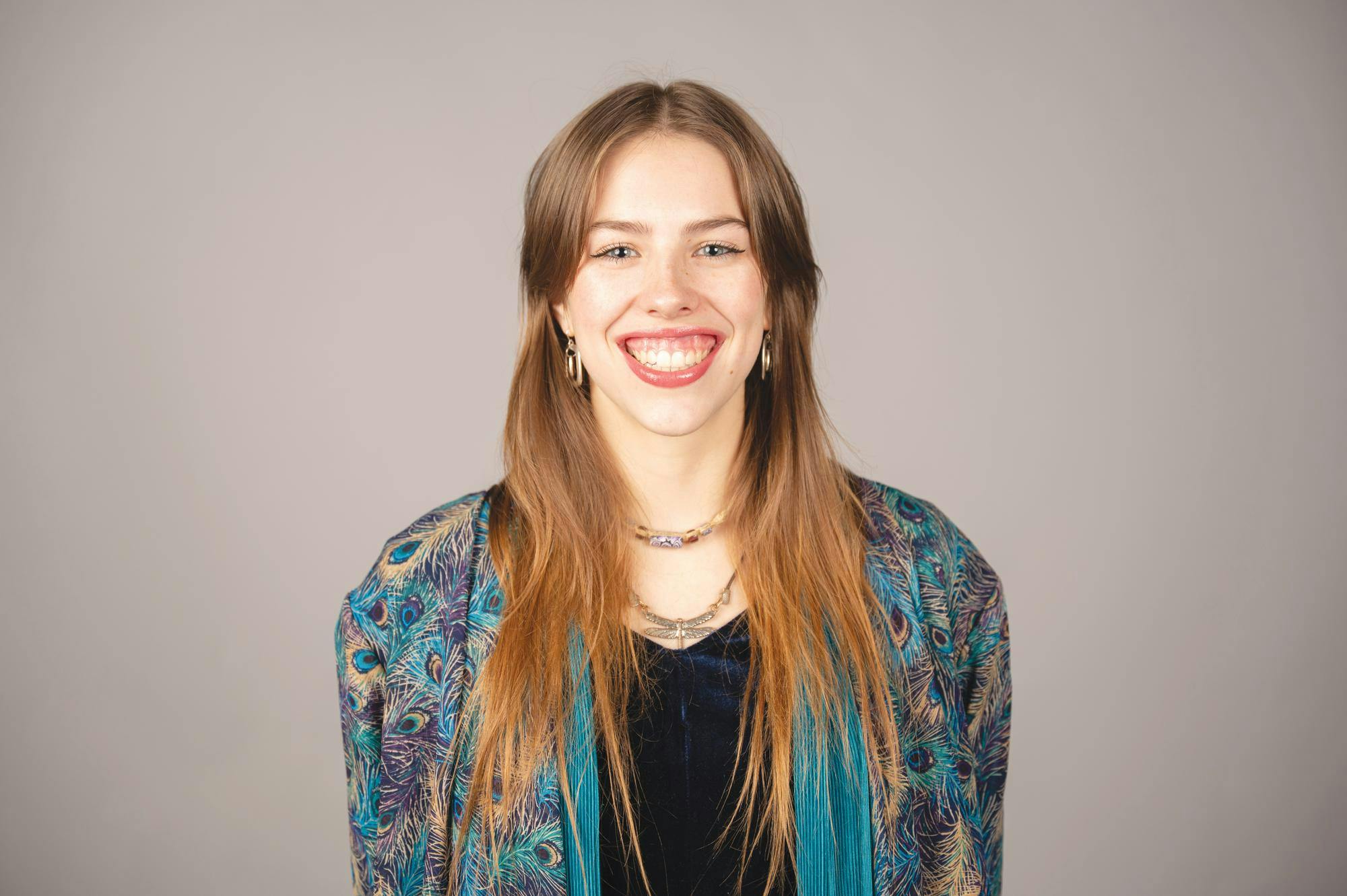 Brynn Peifer poses for a photo Dec. 1 in the Arts and Journalism Building. Kadin Bright, DN