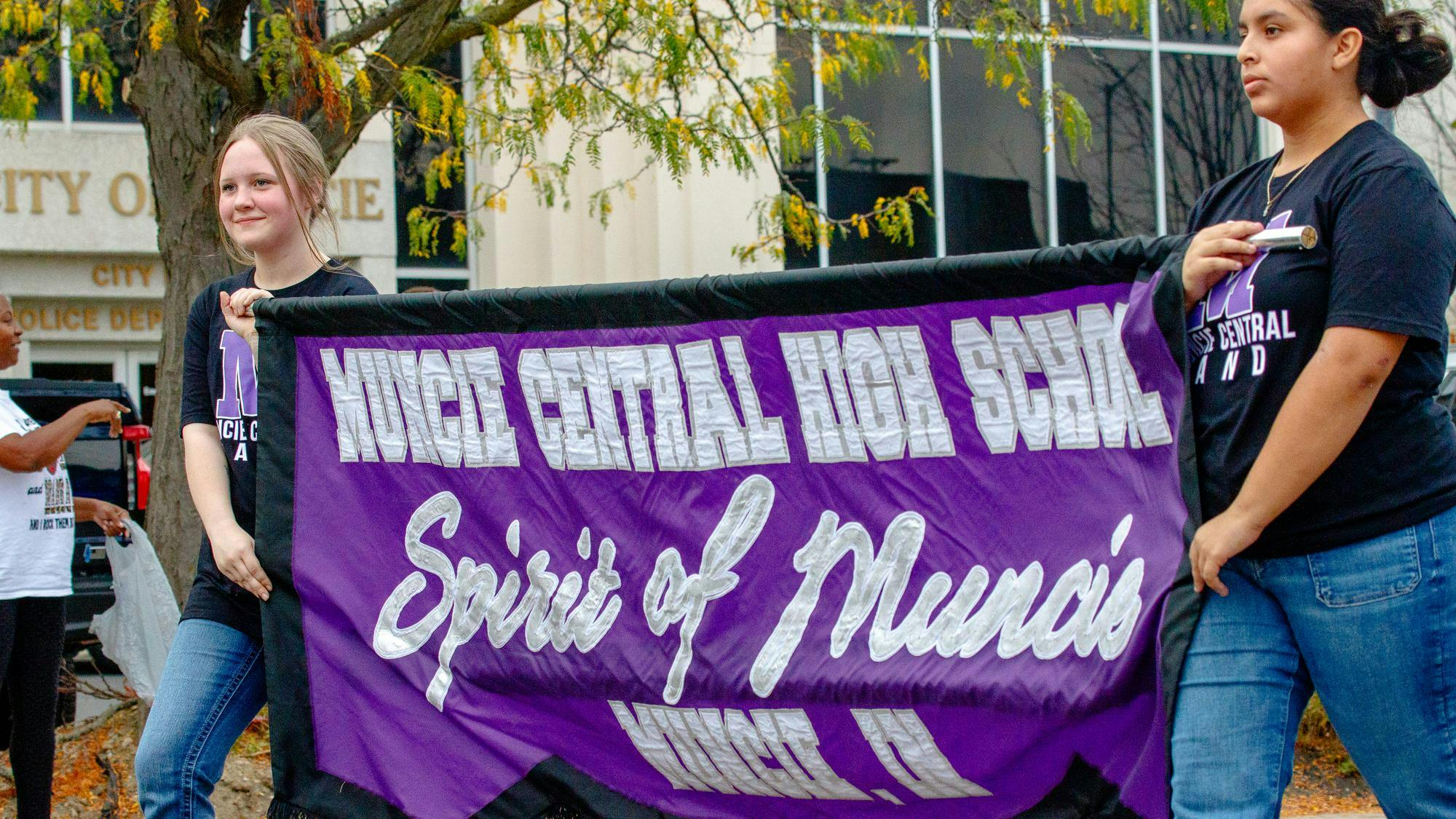 Muncie Central High School hosts the Spirit of Muncie parade Sept. 20 at North Walnut Street. The high school was joined by the middle school and elementary for the celebration. Kate Tilbury, DN