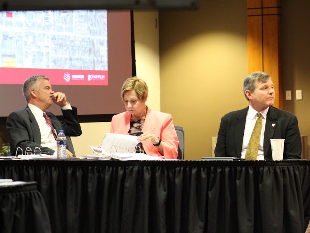 The Ball State Board of Trustees met Friday, March 30, to discuss various issues including the addition of a new parking structure and property exchanges. Brynn Mechem, DN Photo