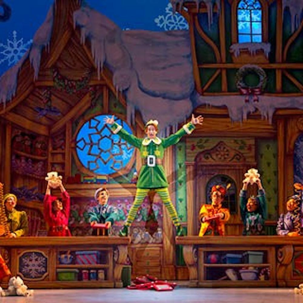 <p>Elf: The Musical will be playing at John R. Emens Auditorium on Nov. 14 at 7:30 p.m. The musical tells the story of Buddy a child who crawls into Santa's bag and gets taken to the North Pole. Ball State University, Photo Courtesy</p>