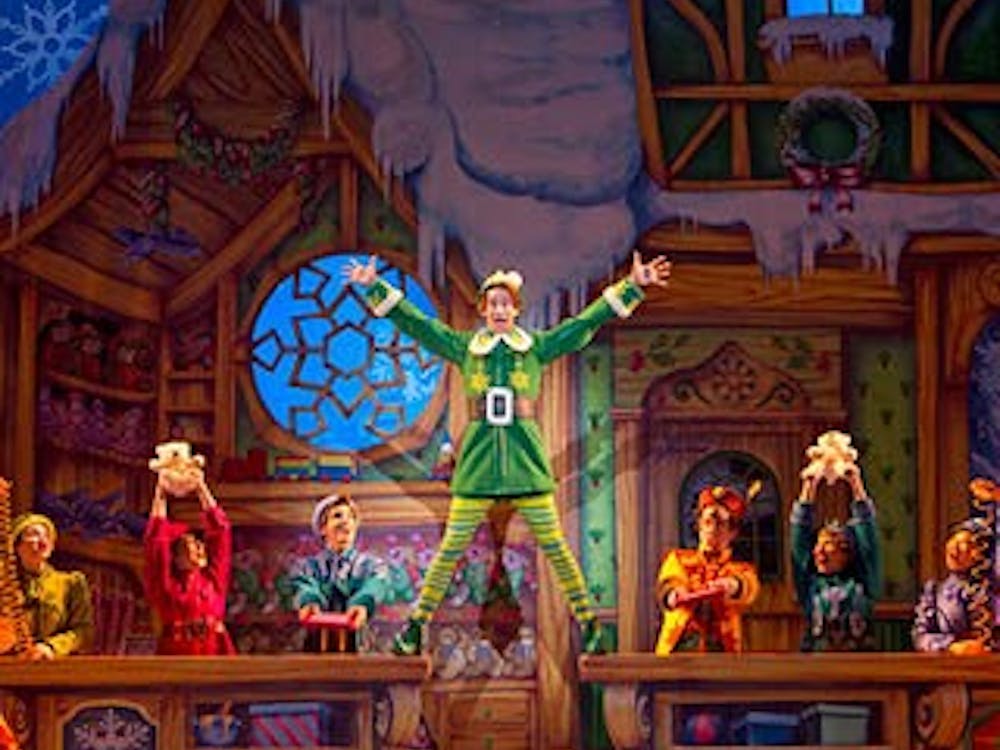 Elf: The Musical will be playing at John R. Emens Auditorium on Nov. 14 at 7:30 p.m. The musical tells the story of Buddy a child who crawls into Santa's bag and gets taken to the North Pole. Ball State University, Photo Courtesy