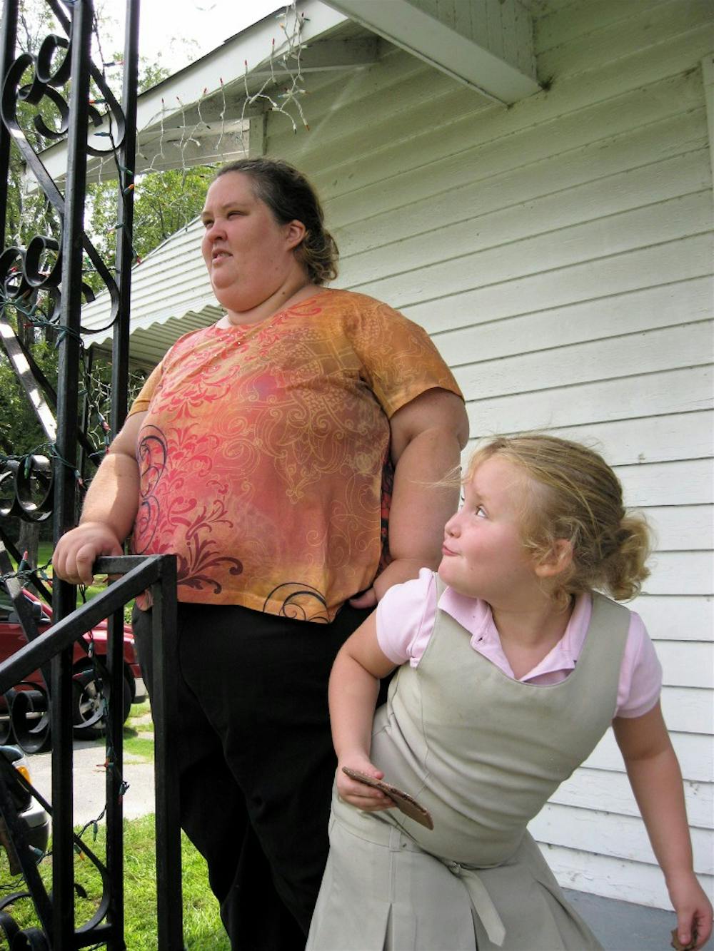 The breakout star of &quot;Toddlers and Tiaras,&quot; Alana &quot;Honey Boo Boo&quot; Thompson, right, appears with her mom June Shannon in McIntyre, Ga. The show &quot;Honey Boo Boo&quot; was recently canceled. MCT PHOTO