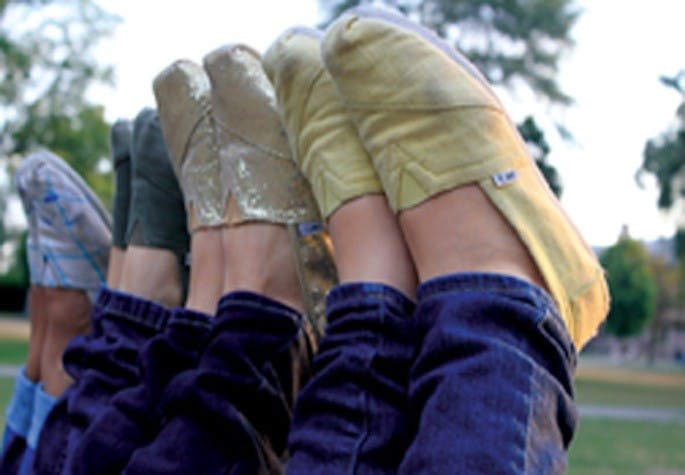 For every pair of TOMS Shoes purchased, the company provides a pair for a child in Africa. Photos by Bridgett Hernandez & Dragana Polimac