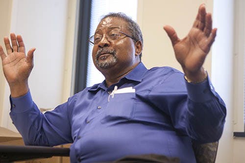 Charles Payne, assistant provost for diversity, is retiring after 41 years of working at Ball State. Payne came to live in Muncie in 1972 and can recall what life was like in the city and on campus back then. DN PHOTO JORDAN HUFFER