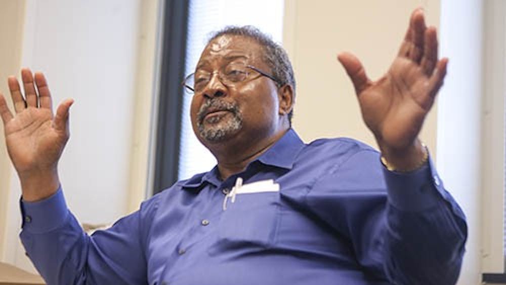 Charles Payne, assistant provost for diversity, is retiring after 41 years of working at Ball State. Payne came to live in Muncie in 1972 and can recall what life was like in the city and on campus back then. DN PHOTO JORDAN HUFFER