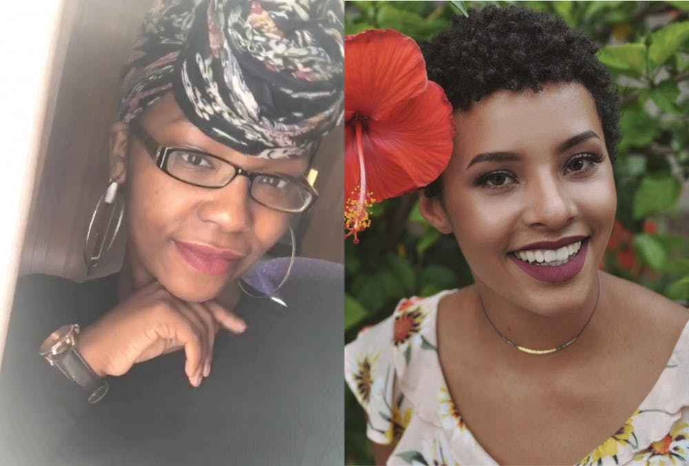 <p>The Public Relations Student Society of America (PRSSA) awarded its first diversity grant to Ida Cage (left) and Mariah Brown (right). The diversity grant is $65, which covers the membership fee for incoming students. Derek Heim, Photo Provided</p>