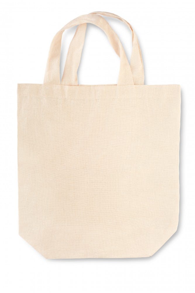 Fabric canvas bag with soft shadow