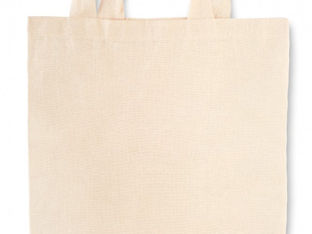 Fabric canvas bag with soft shadow