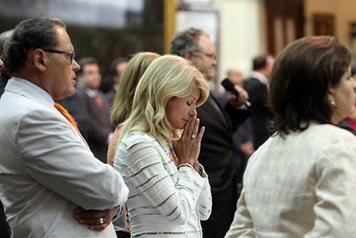 Texas Sen. Wendy Davis pauses during her filibuster of abortion regulations. Davis stood for 10 hours on Wednesday, preventing the passing of a bill that would close abortion clinics in her state. MCT PHOTO
