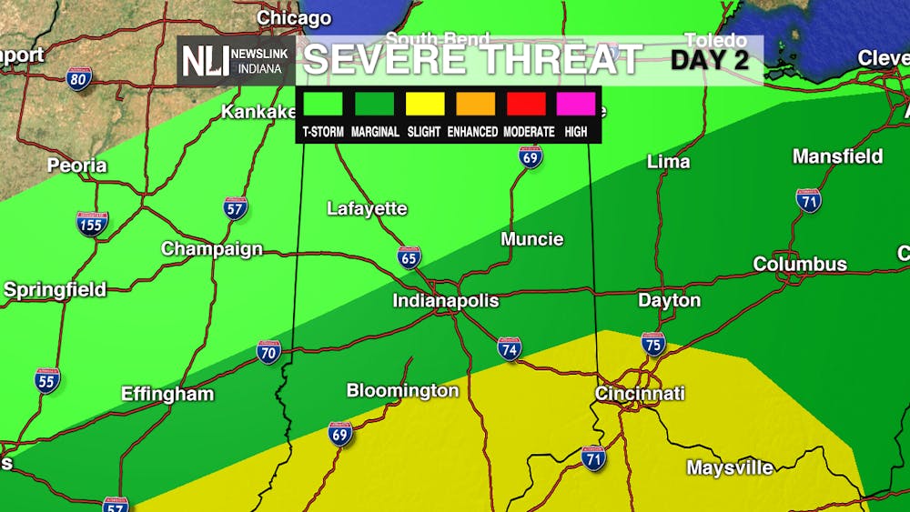 Severe weather possible on Thursday evening