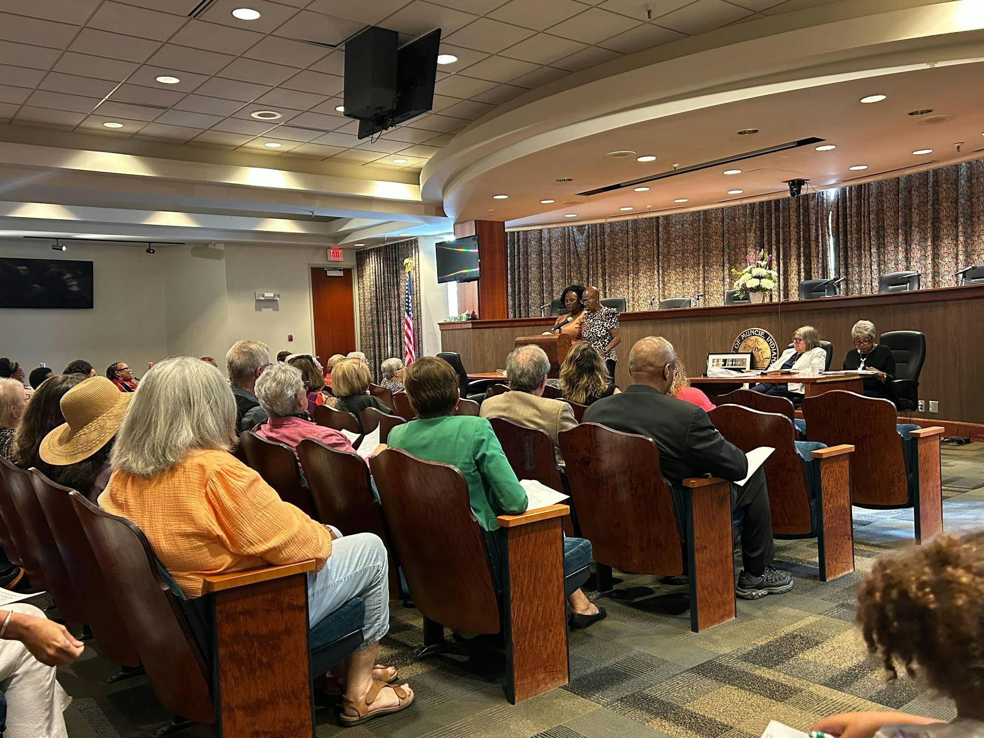 WaTasha Barnes Griffin speaks at the 33rd Annual Women's Equality Day Aug. 26, 2025 inside Muncie City Hall. The event, hosted by The Coalition of Women’s Organizations, honored the legacy of the women’s suffrage movement while recognizing the extraordinary contributions of five local women who are shaping Muncie’s future through leadership, advocacy and service. Kylee White, DN