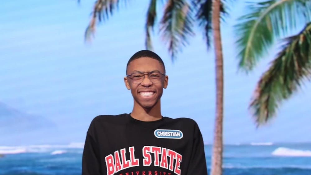 Freshman Christian Dixie became the first Ball State student to play on "Wheel of Fortune’s" "College Week" on Feb. 6. His episode will air March 17. Sony Pictures, Photo Provided 
