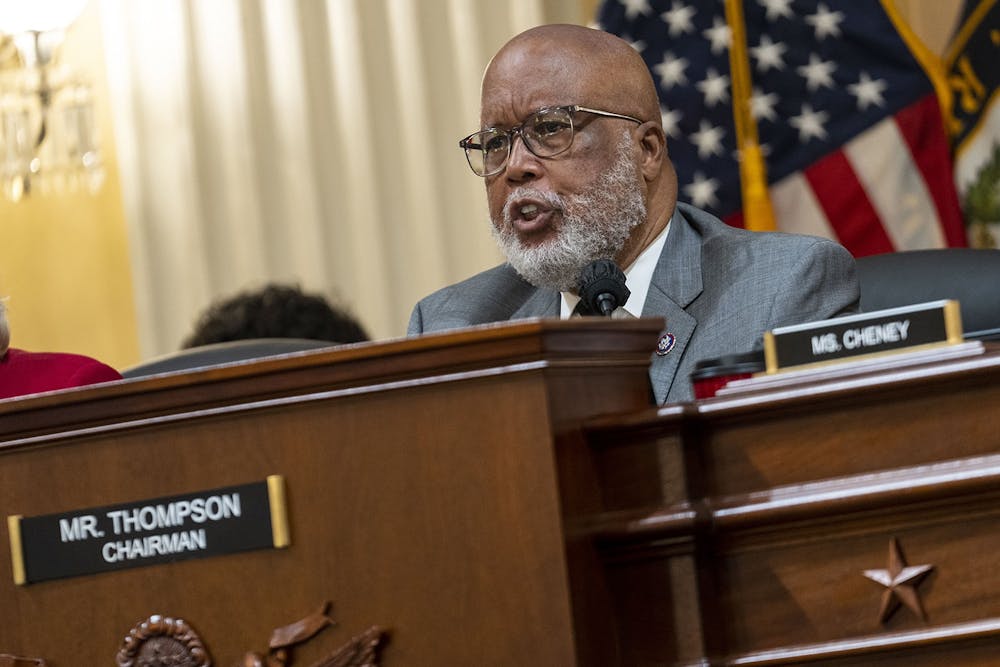 Chairman Rep. Bennie Thompson, D-Miss., speaks during a hearing of the House Select Committee investigating the Jan. 6 attack on the Capitol on June 13, 2022, in Washington, D.C. (Kent Nishimura/Los Angeles Times/TNS)