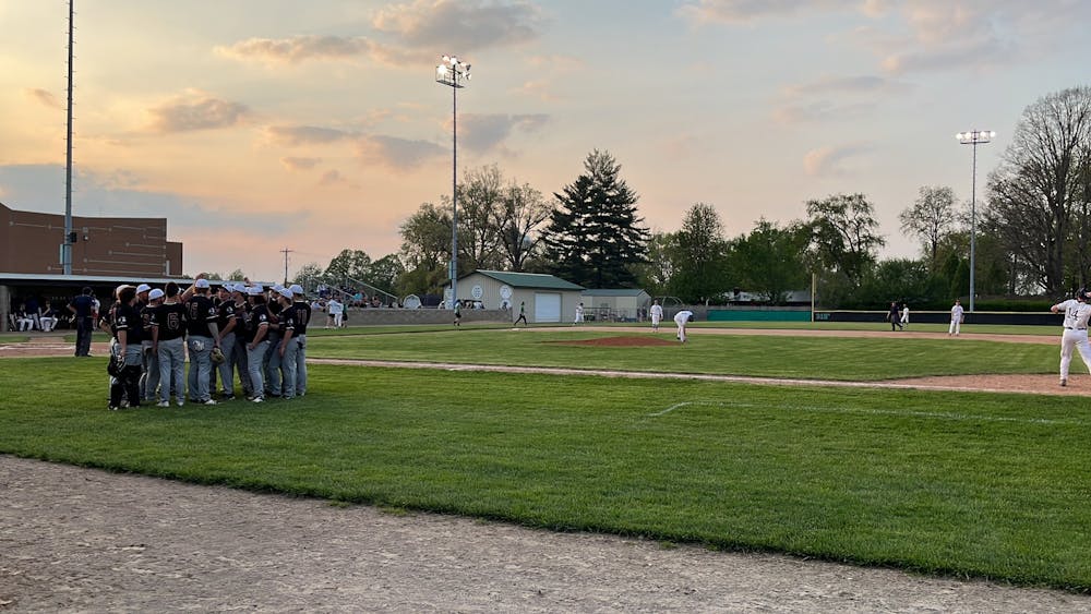 <p>The Delta Eagles and Wes-Del Warriors face off in game two of the Delaware County Baseball Tournament May 10, 2022 in Yorktown, Indiana. The Eagles defeated the Warriors 4-2. Kyle Smedley, DN </p>