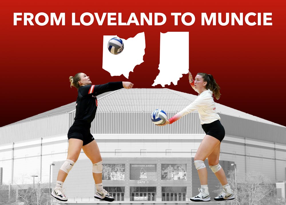 The journey of two Ball State Volleyball players from Loveland, Ohio, to Muncie
