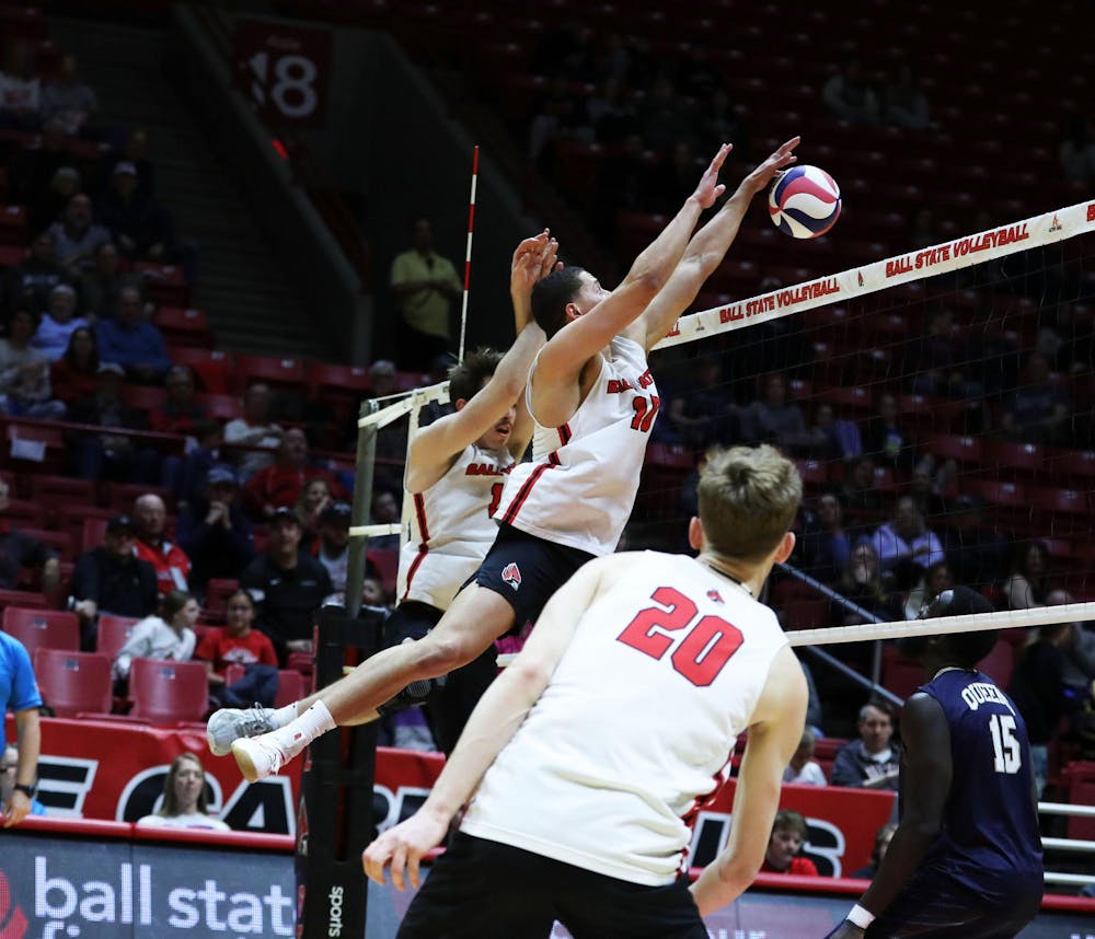 Ball State men’s volleyball notches 8th straight victory in win against Lindenwood