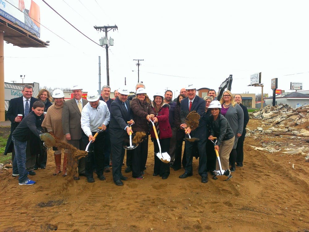 	Culver&#8217;s cofounder Greg Culver along with Muncie community members break ground at the new Culvers restaurant. The store is expected to open in early March 2014.