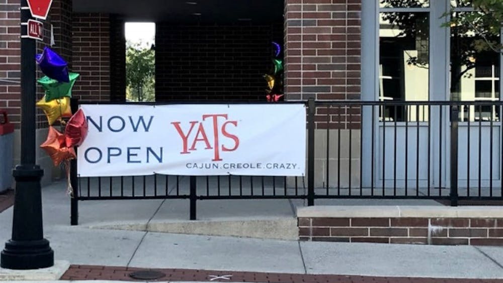 Yats, a restaurant providing spicy cajun cuisine, opened in The Village last week right across the street from Insomnia Cookies.