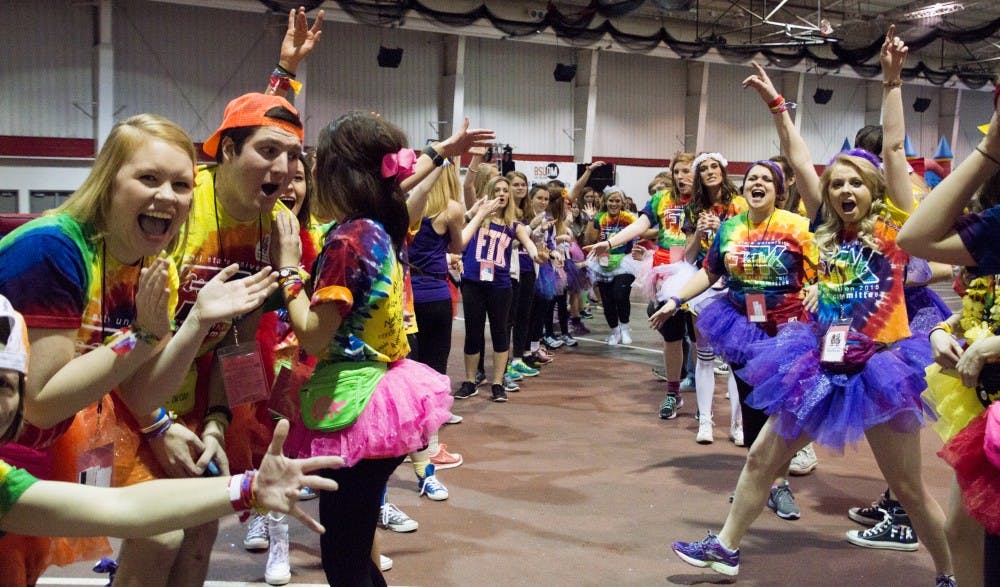 <p>Students who are registered for Ball State University's Dance Marathon had an opportunity to win a plane voucher through fundraising this past week. <em>DN FILE PHOTO&nbsp;</em><em>ALAINA JAYE HALSEY</em></p>