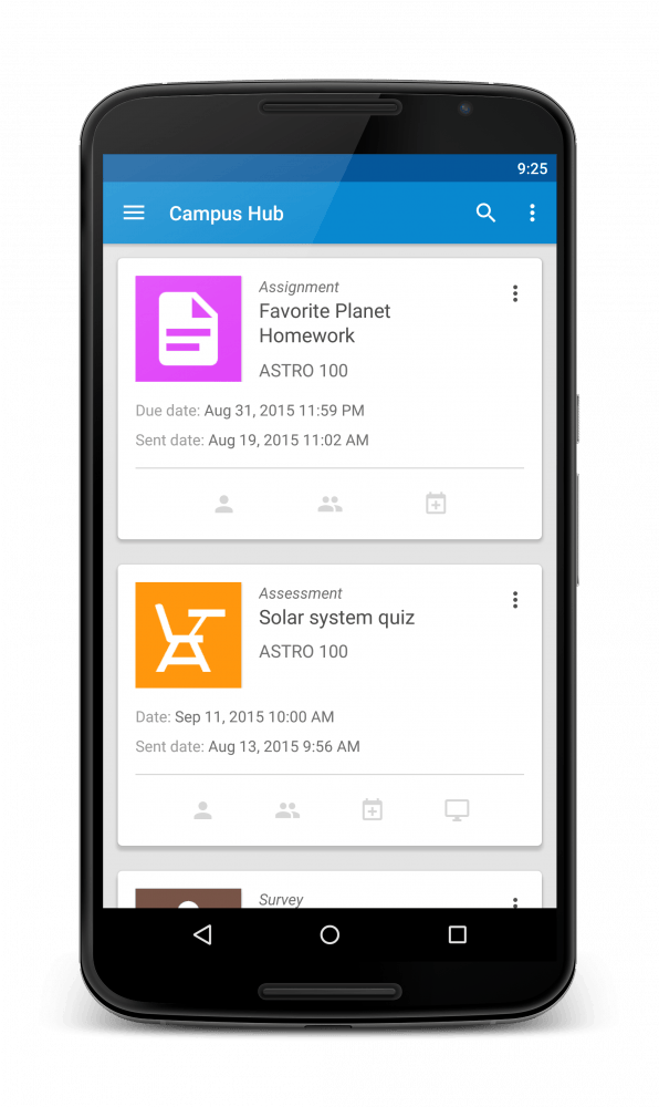 Campus Hub is a new app that works on cutting down the amount of e-mails students receive from Blackboard. Senior Software Engineer for Developing Technologies Kyle Parker said the app is used to make checking Blackboard easier.  PHOTO PROVIDED BY KYLE PARKER