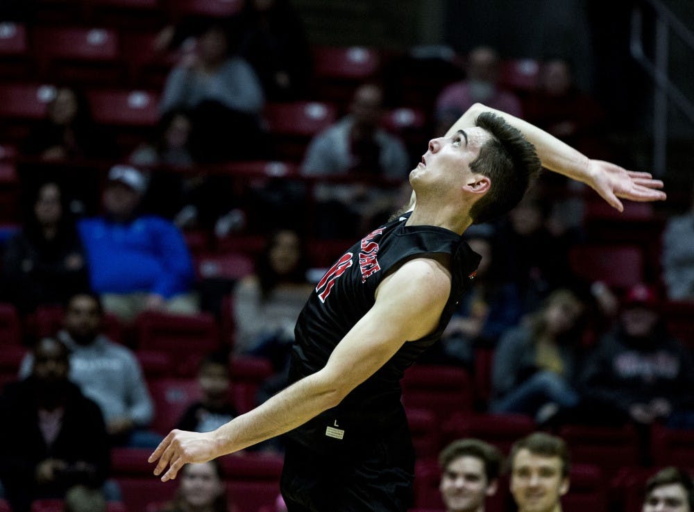 Ball State hosted Harvard Crimson, Saturday, Jan. 20 at John E. Worthen Arena talking the Crimson into four sets. Ball State defeated the Crimson, 25-22, 23-25, 25-21, 25-9. Men’s Volleyball will be back to Worthen, on Feb. 16. Grace Hollars, DN