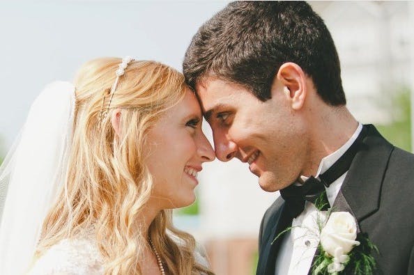 	Jennifer and Nathan Trapuzzano pose in their wedding outfits. Nathan was shot and killed April 1 on the west side of Indianapolis while on his morning walk. PHOTO COURTESY OF GOFUNDME