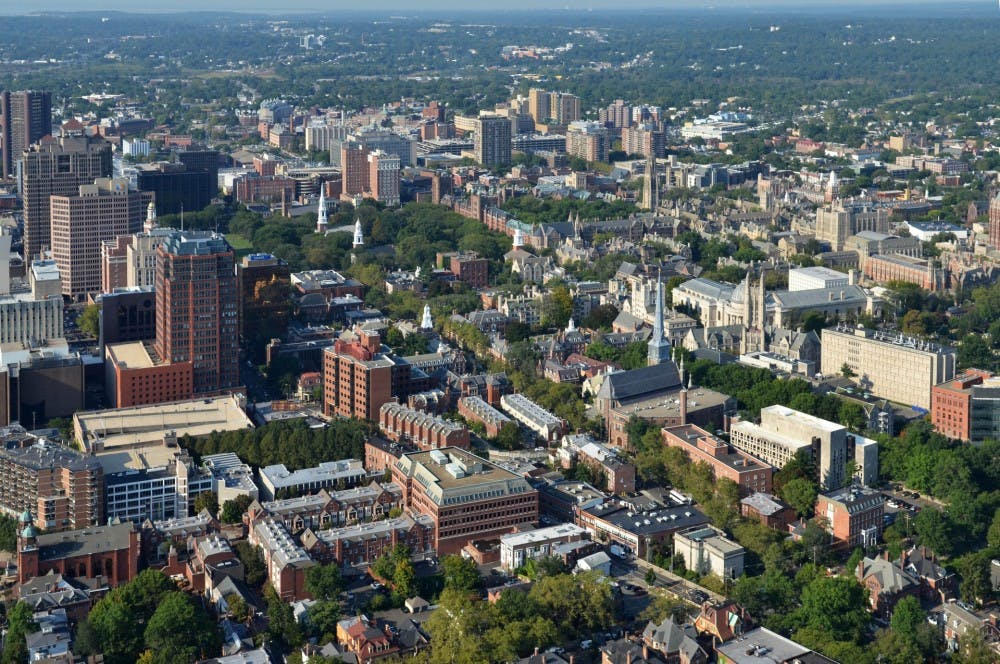 Aerial Views of New Haven and the Yale Campus