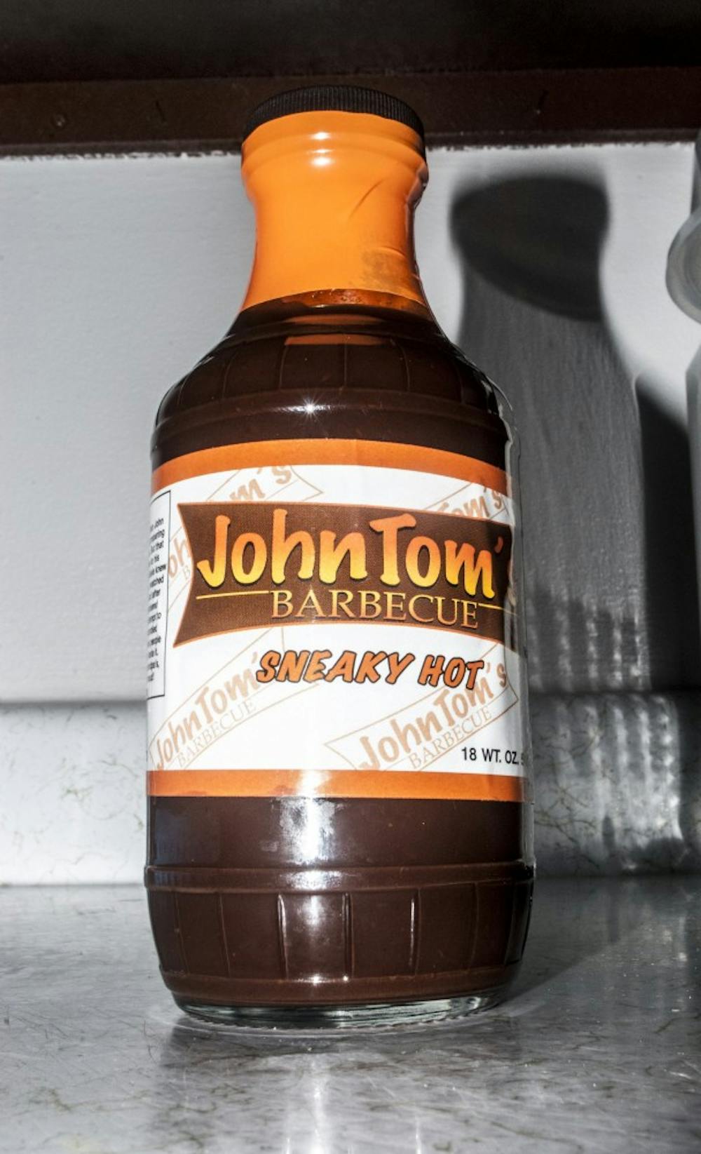 JohnTom's Barbecue Sauce was founded by Pegues in 2006. This year, Ball State Dining Services started using it in all of their barbecue recipies. DN PHOTO COLIN GRYLLS